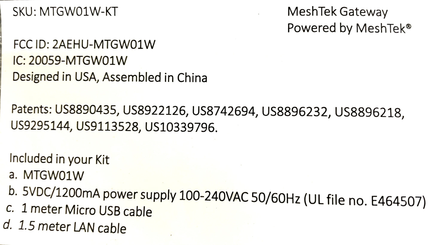 MeshTek Gateway
